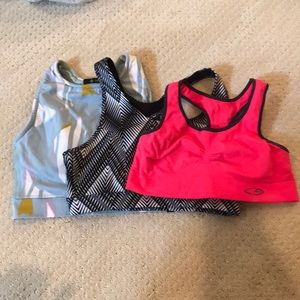 3 sports bras!